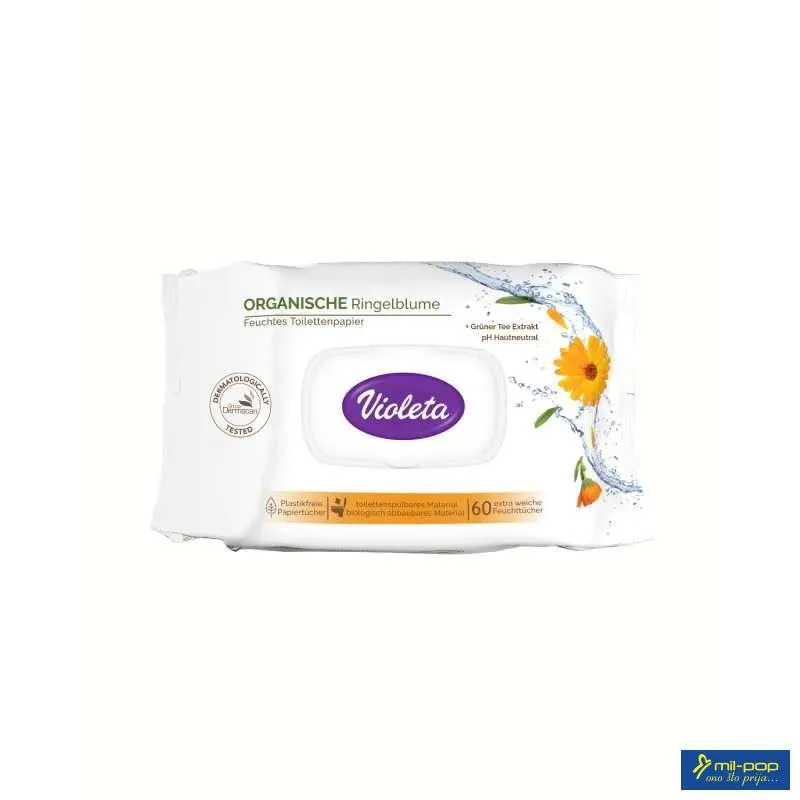 VIOLETA VLAŽNI TOALETNI PAPIR SA EKSTRAKTOM NEVENA 60/1 