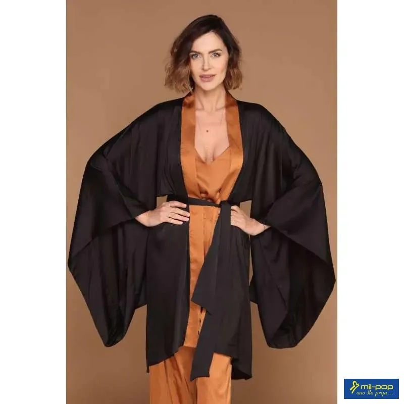 ALMA RAS KIMONO OGRTAC DIVA IS BACK CRNA-SUGAR BROWN 44 