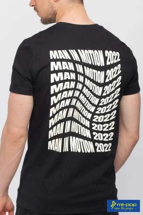MANNERS MUŠKA MAJICA KRATKI RUKAV SLIM FIT TIN, CRNA