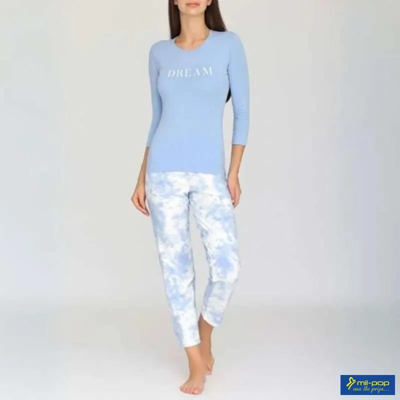 A.RAS PIDZAMA D-R LUCIJA 46 DEZEN TIE DYE-PLAVA 