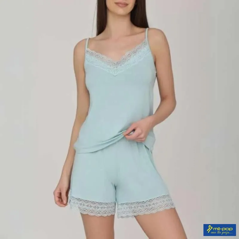 A.RAS Z.MINI PIDZAMA IRIS MENTOL ZELENA 46 2024