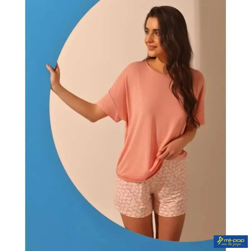 ALMA-RAS MINI PIDZAMA LINDA ROZA-SLJOKICE 46