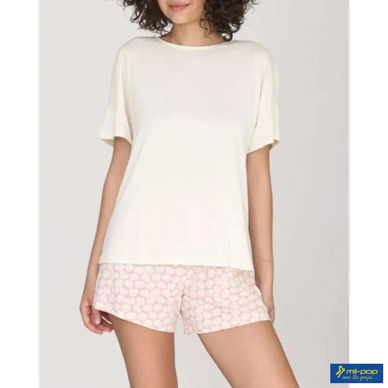 ALMA-RAS MINI PIDZAMA LINDA OFF WHITE-SLJOKICE 46