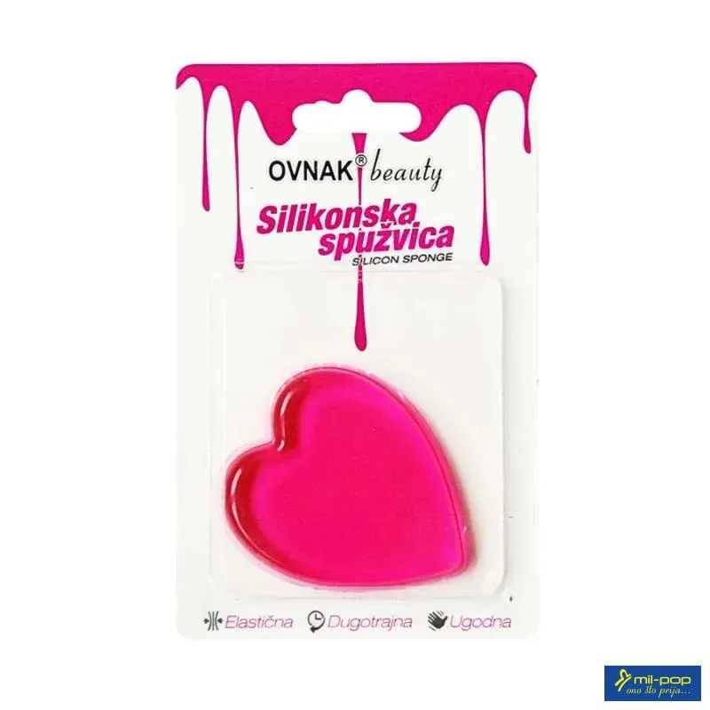 OVNAK BEAUTY SILIKONSKA SPUŽVICA SRCE 