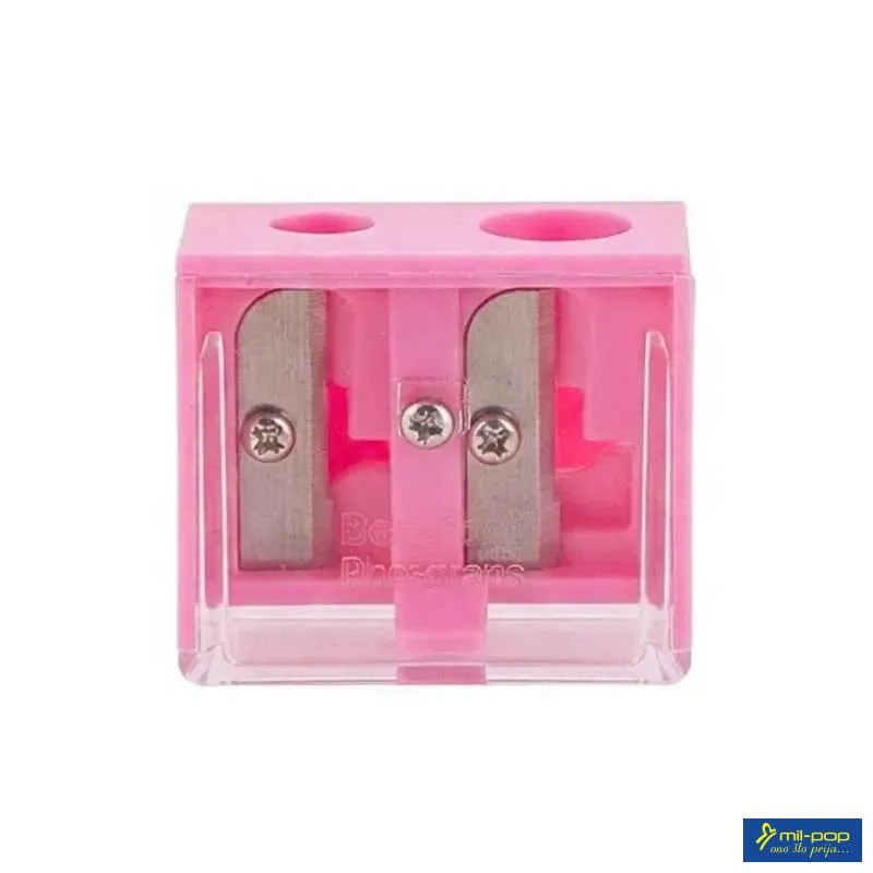 OVNAK KOZMETIČKI DUPLI REZAČ ZA OLOVKE - PINK COLLECTION 