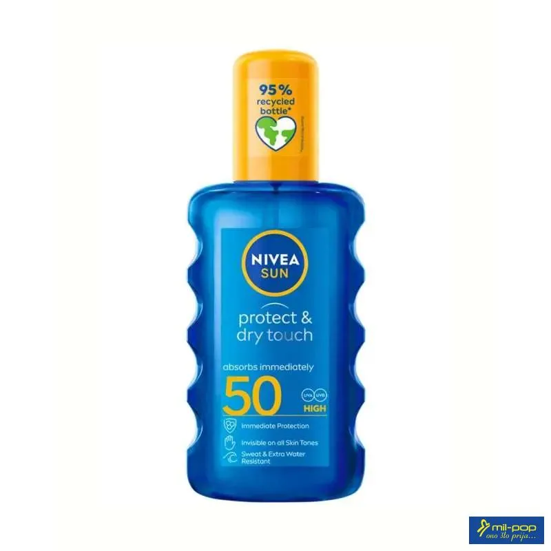 NIVEA SUN PROTECT & MOISTURE SPF50+ SPREJ 200ML 
