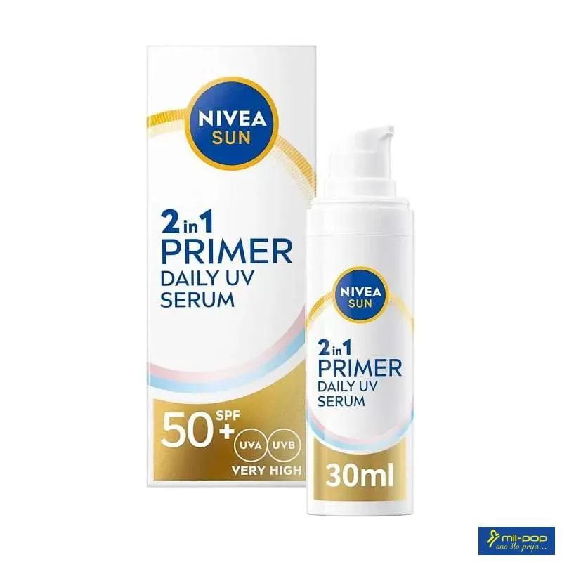 NIVEA SUN FACE 2U1 SERUM+PRIMER DAILY SPF50+ 30ML 