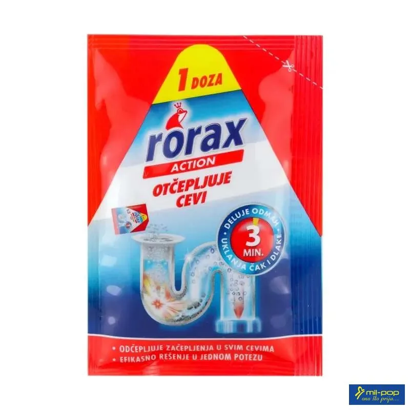 RORAX GRANULE ZA OTČEPLJIVANJE SLIVNIKA 60G 