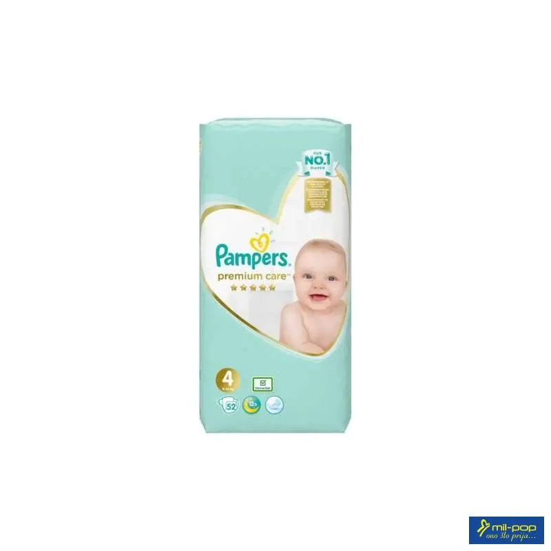 PAMPERS PELENE PREMIUM VPM 4 52KOM 
