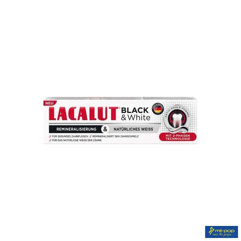 LACALUT PASTA ZA ZUBE BLACK&WHITE 75ML 