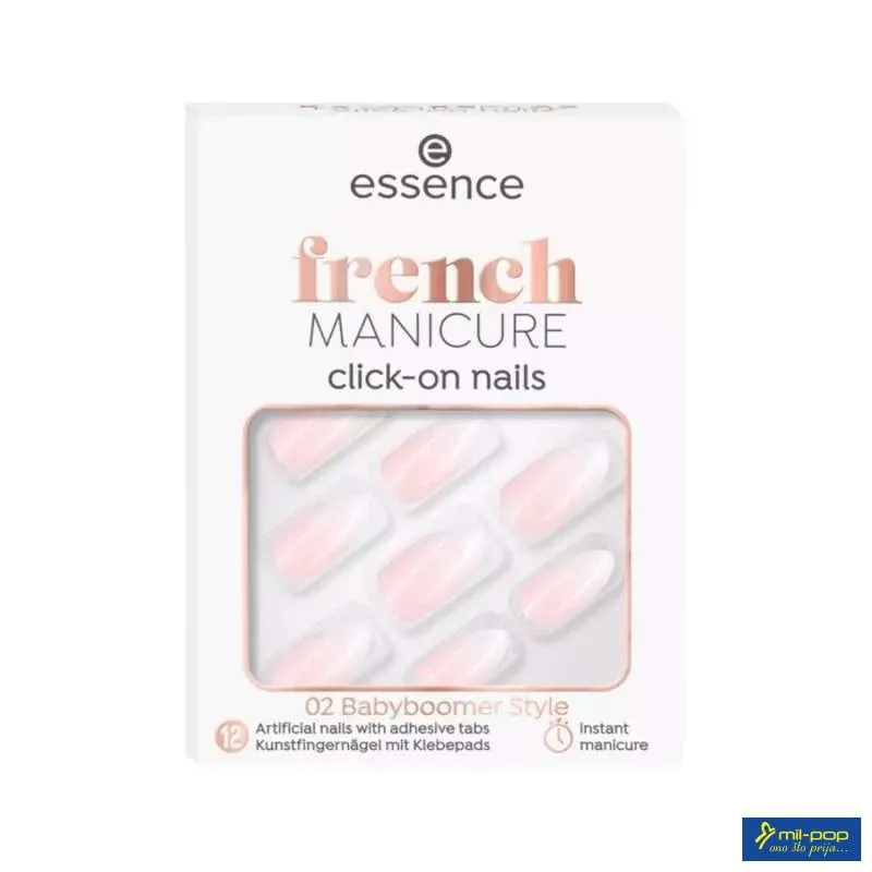 ESSENCE VJ. NOKTI FRENCH MANICURE CLICK-ON NAILS 02