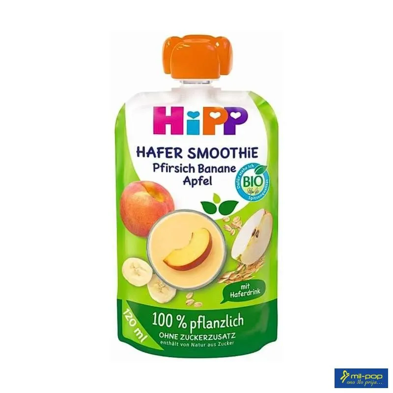 HIPP ORGANIC SMOOTHIE - BRESKVA BANANA JABUKA 120ML 