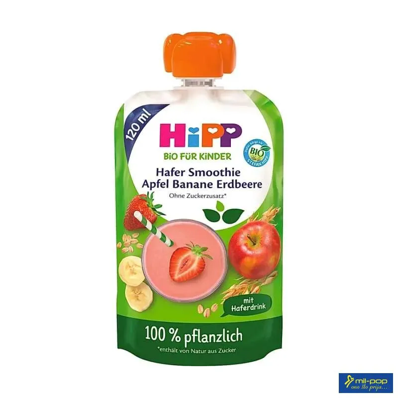 HIPP ORGANIC SMOOTHIE - JABUKA BANANA JAGODA 120ML 