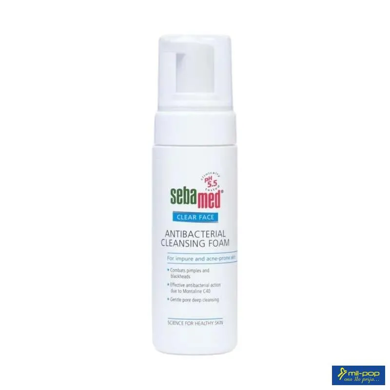 SEBA CLEAR FACE ANTIBAKT. PENA 150ML