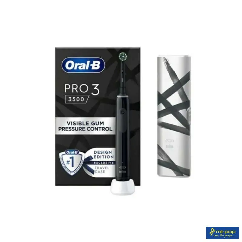 ORAL B ELEKTRIČNA ČETKICA PRO 3 3500 BLACK 