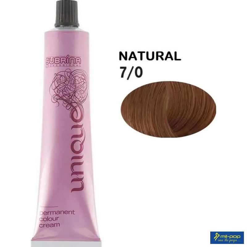 FARBA ZA KOSU PROFESSIONAL UNIQUE 7/0 MEDIUM BLOND 100ML