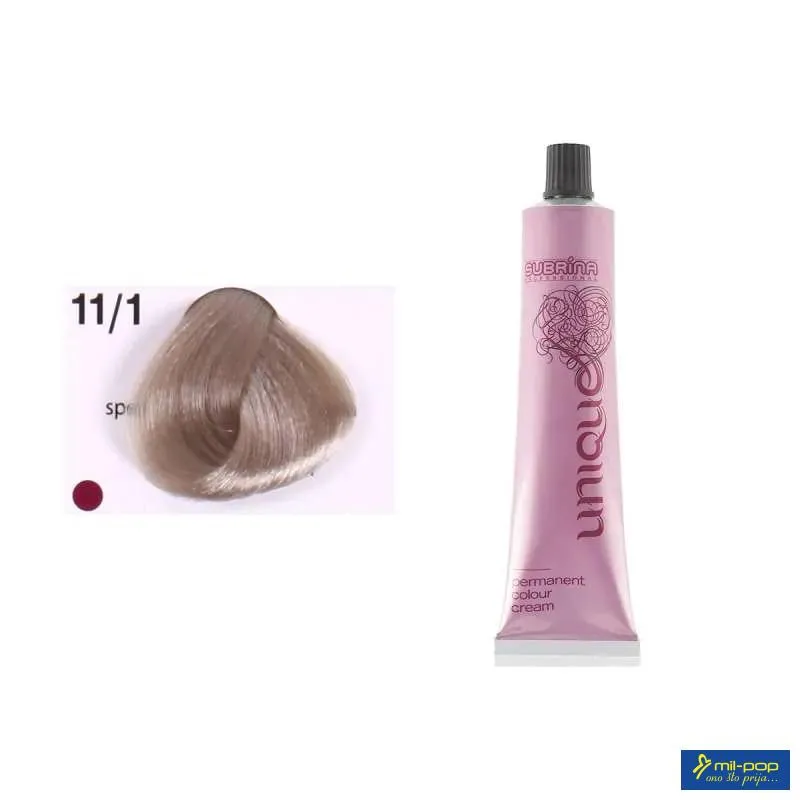 FARBA ZA KOSU PROFESSIONAL UNIQUE 11/1 SPECIAL BLOND ASH 100ML