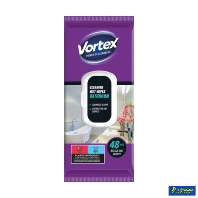 VORTEX VLAŽNE MARAMICE ZA CISCENJE KUPATILA 48KOM 