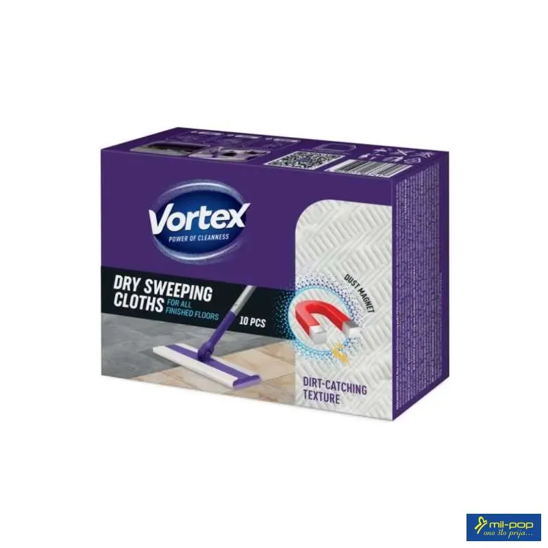 VORTEX SUVE MARAMICE ZA CISCENJE PODOVA 10KOM 