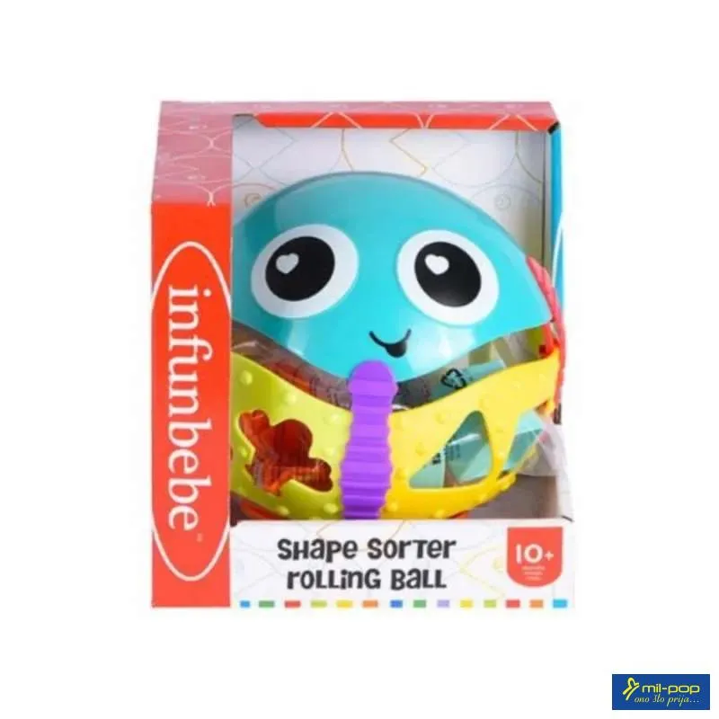 INFUNBEBE IGRAČKA ZA BEBE SORTER OBLIKA LOPTA 