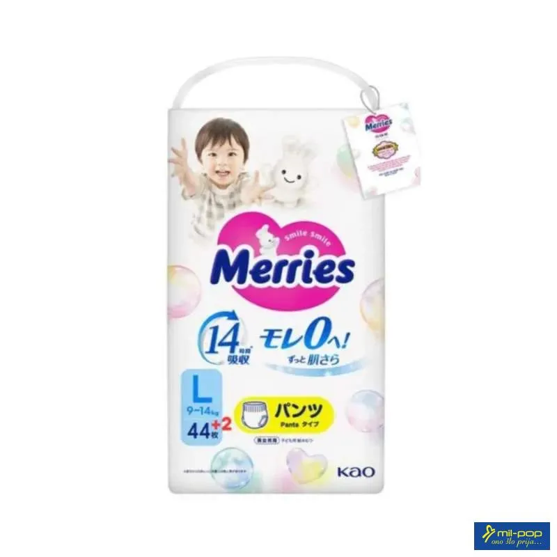 MERRIES BOX GAĆICE 9-14KG 46PCS 
