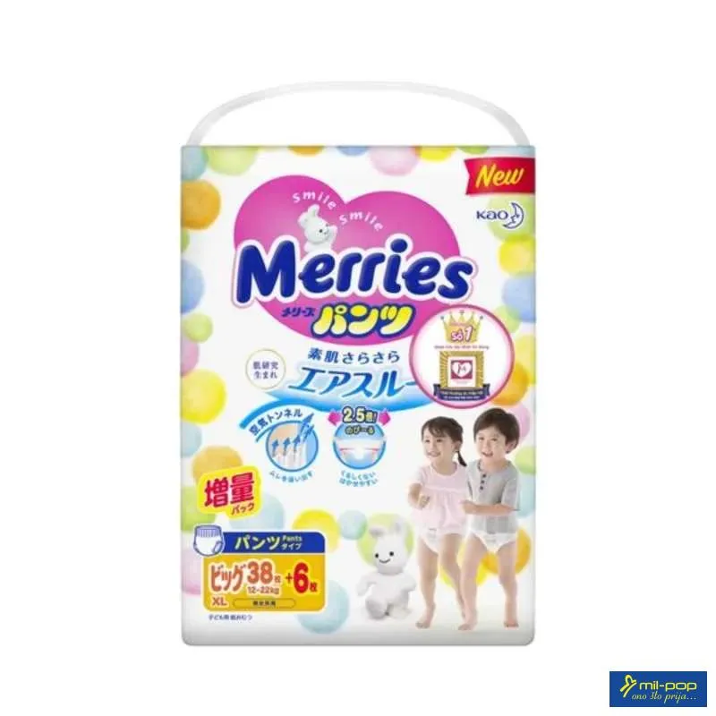 MERRIES BOX GAĆICE 9-14KG 44KOM 