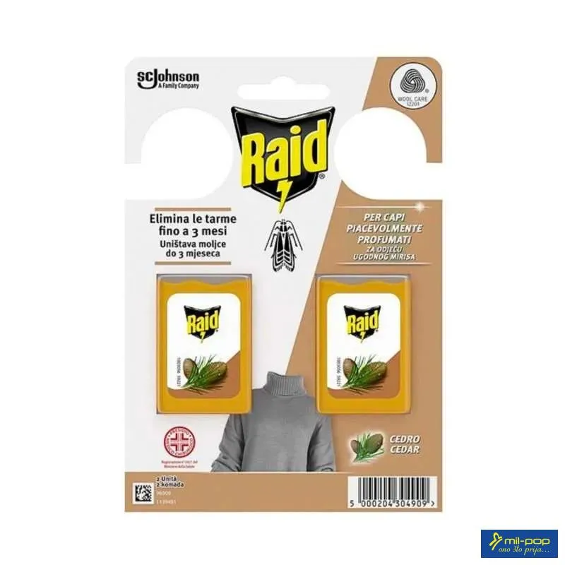 RAID INSEKTICID GEL PROTIV MOLJACA SA MIRISOM KEDRA 2/1 