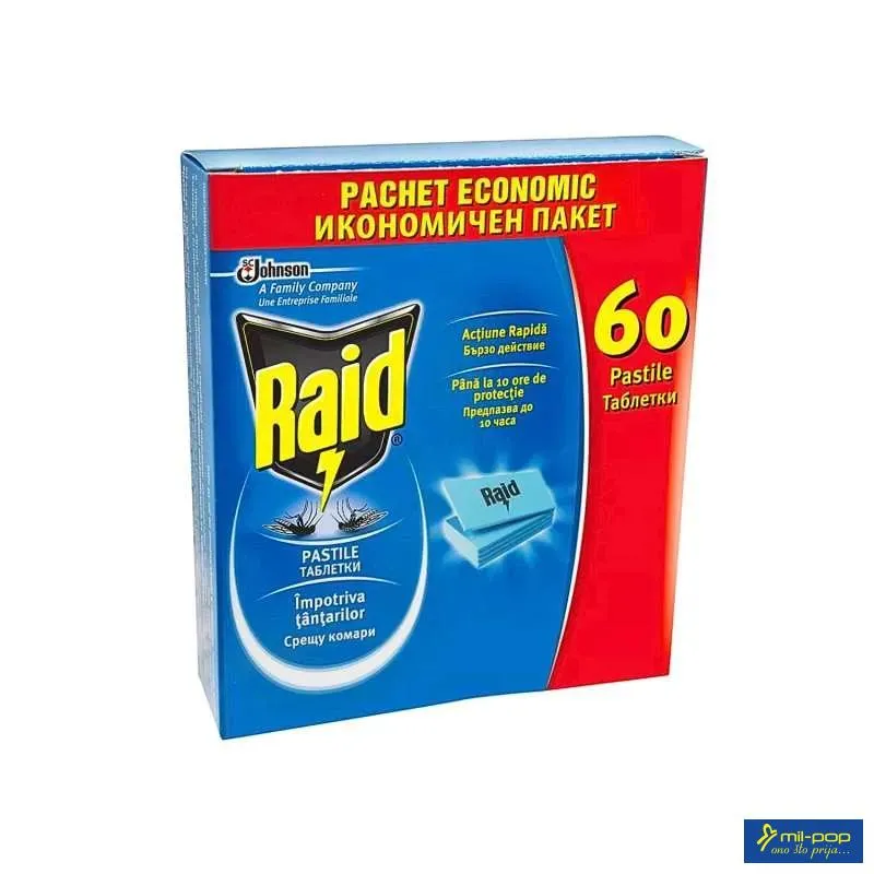 RAID TABLETE PROTIV KOMARACA - 60 KOMADA 