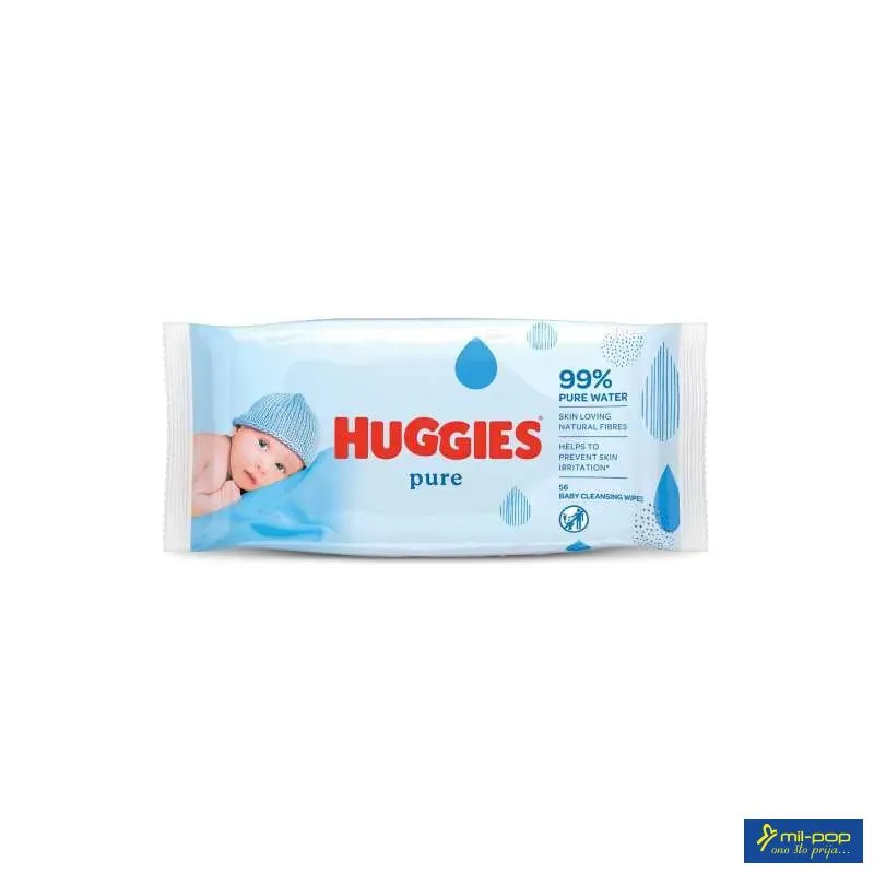 HUGGIES BW PURE 56 KOM VLAŽNE MARAMICE 