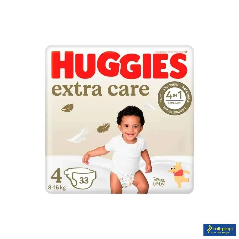 HUGGIES 4 EXTRA CARE 33 KOM 