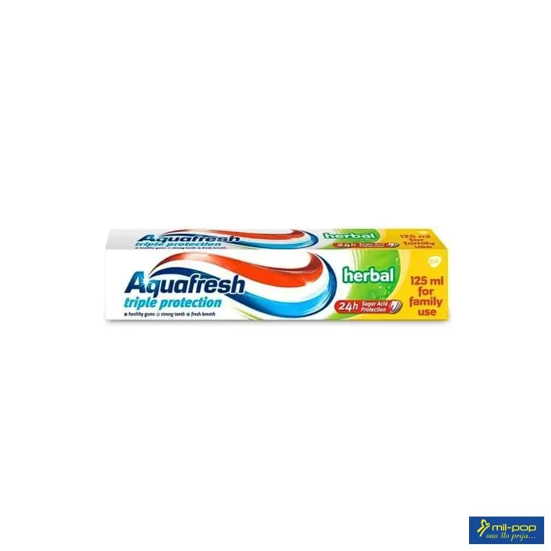 AQUAFRESH TRIPLE PROTECTION HERBAL PASTA ZA ZUBE 125 ML 