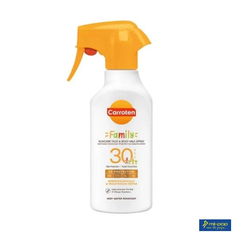 CARROTEN MLIJEKO FAMILY TRIGER SPF30 270ML 