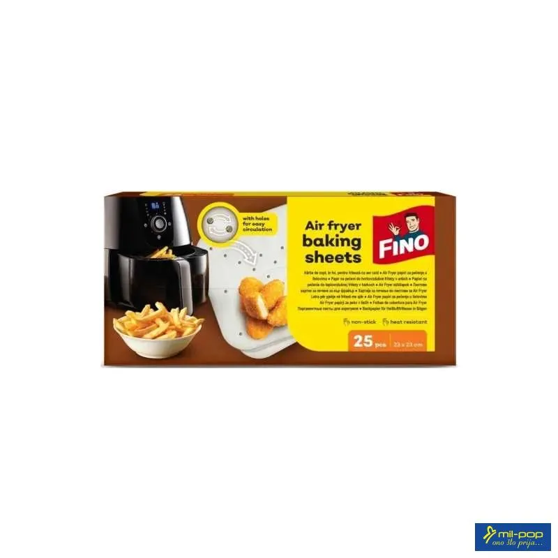 FINO PAPIR ZA PEČENJE AIR FRYER 25 KOM 