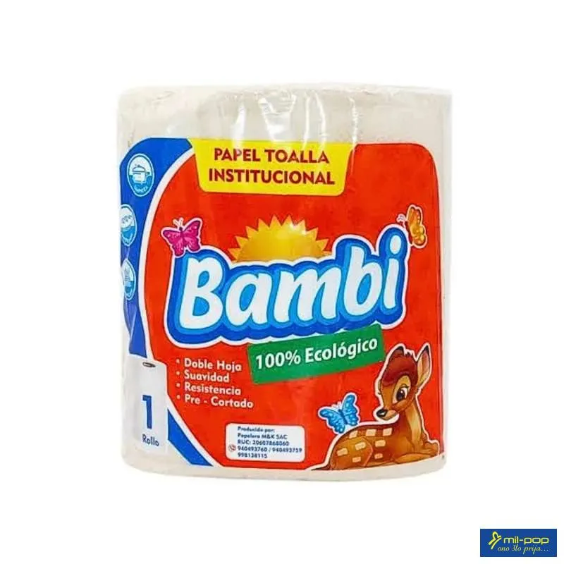 BAMBI KUHINJSKI UBRUS - DVOSLOJNI 