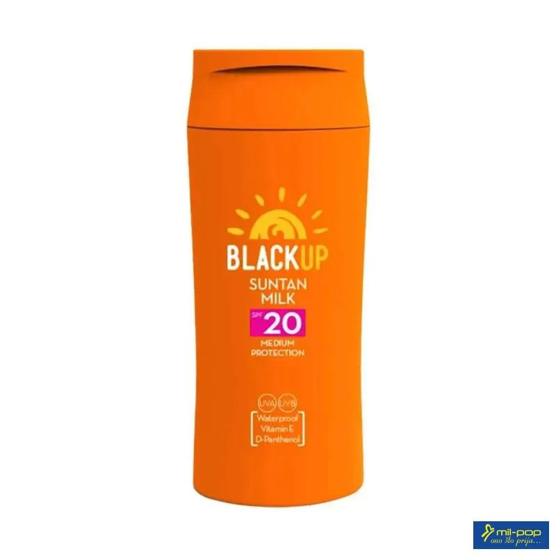 BLACK UP MLIJEKO ZA SUNČANJE-SPF 20/270ML 