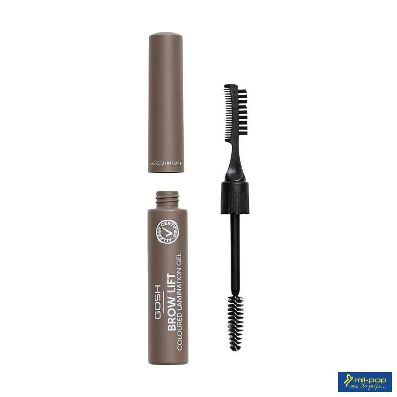 GOSH GEL ZA OBRVE COLOURED BROW LIFT GREY BROWN 001 