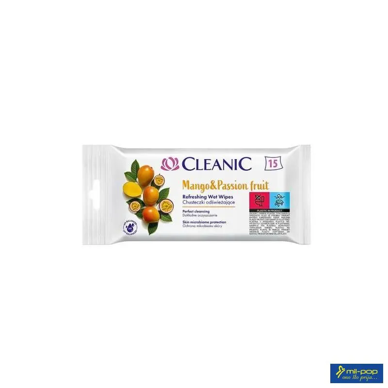 CLEANIC VLAŽNE MARAMICE MANGO I MARAKUJA 15/1 