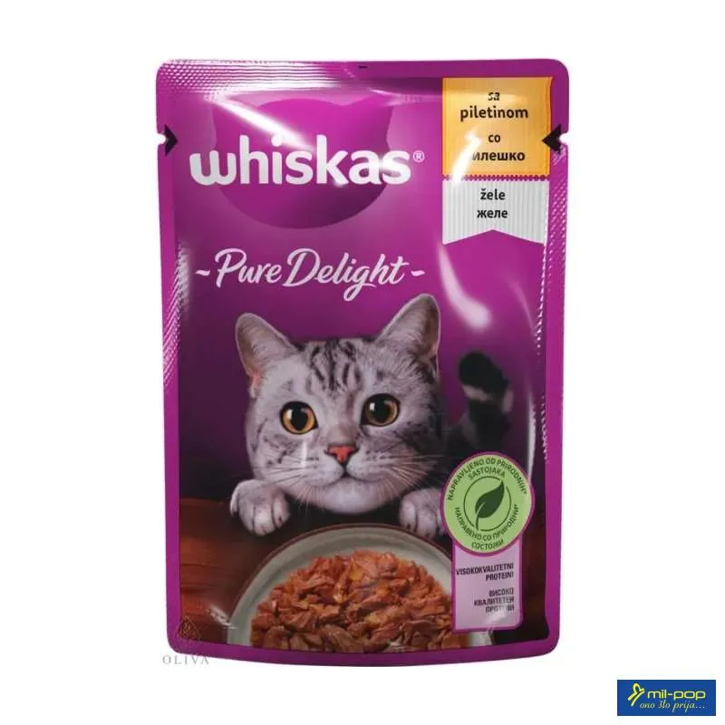 WHISKAS VLAŽNA HRANA ZA MAČKE , PILETINA 