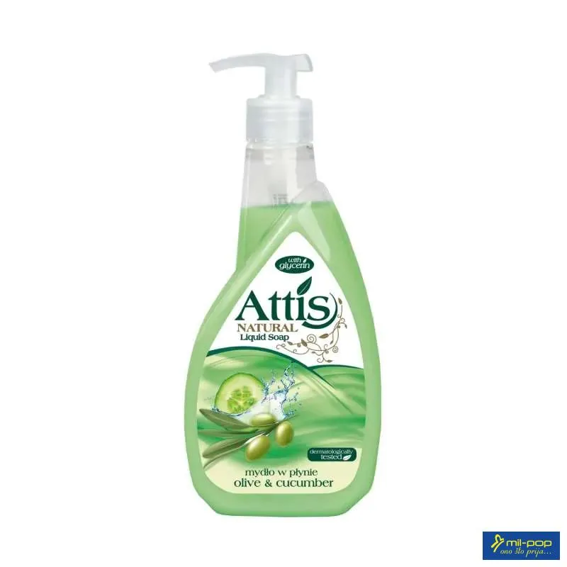 ATTIS NATURAL LIQUID SOAP OLIVE & CUCUMBER 400ML 