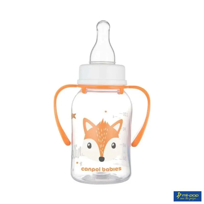 CANPOL BABIES FLAŠICA SA DRŠKOM 120ML ORANGE 
