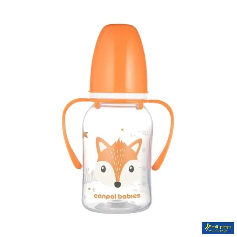 CANPOL BABIES FLAŠICA SA DRŠKOM 120ML ORANGE 