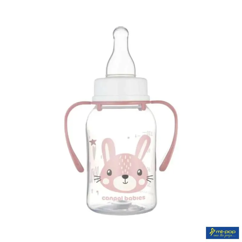 CANPOL BABIES FLAŠICA SA DRŠKOM 120ML PINK 