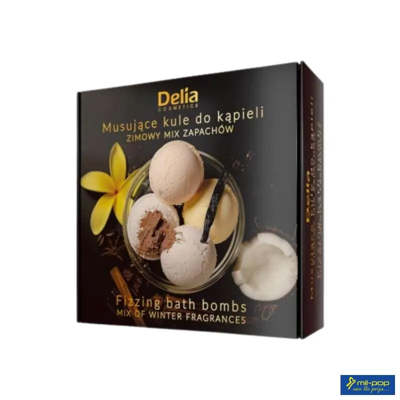 DELIA PJENUŠAVA ZIMSKA MIRISNA SO ZA KUPANJE 4*100GR 