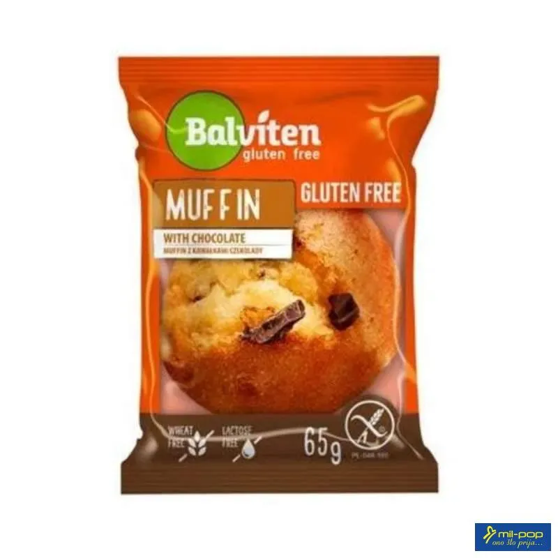 GLUTEN FREE MUFFIN SA BIJELOM ČOKOLADOM 65G 