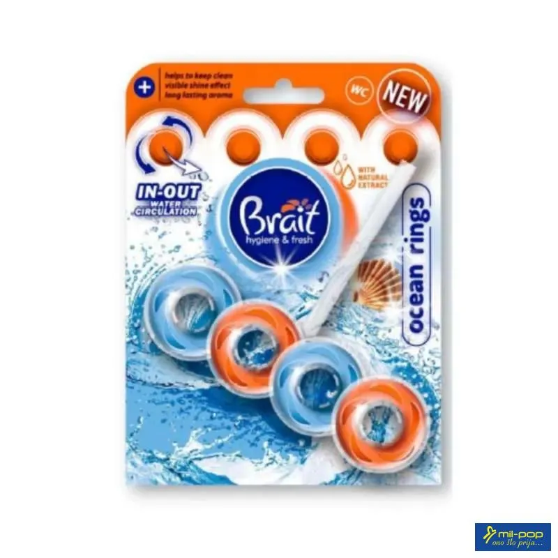 BRAIT TOILET BLOCK OCEAN RINGS 40GR - OSVJEZIVA? ZA WC SOLJU 