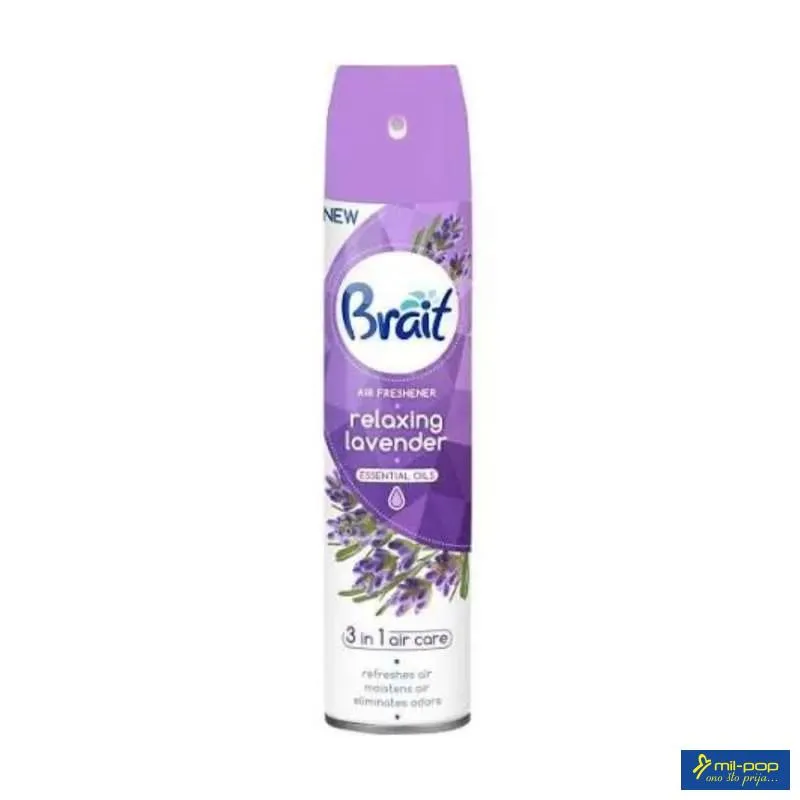BRAIT 3 IN 1 RELAXING LAVENDER 300ML-OSVJEŽIVAČ U SPREJU 