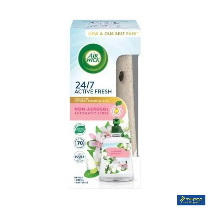 AIRWICK ACTIVE FRESH SISTEM+REFILL 228ML JASMINE 