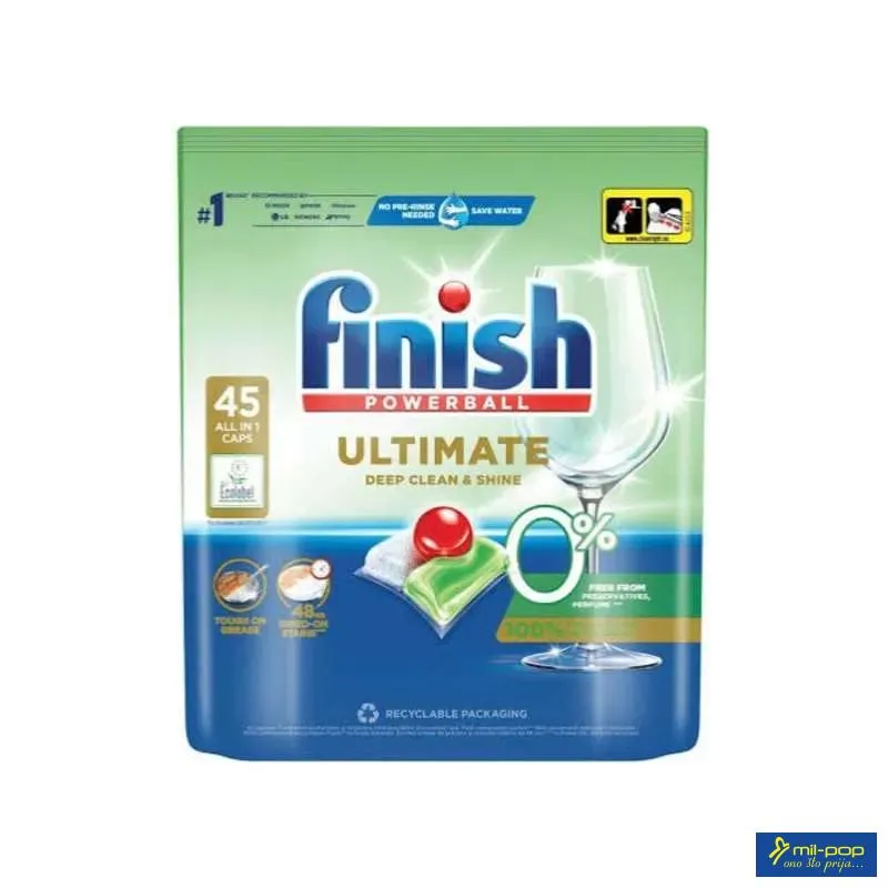 FINISH TABLETE ALL IN ONE 45/1 ULTIMATE DEEP CLEAN & SHINE 