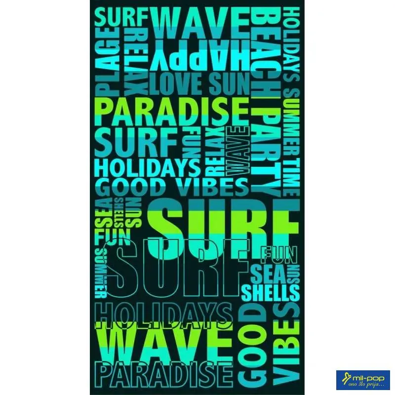 LA PLAGE PEŠKIR ZA PLAŽU SURFY 