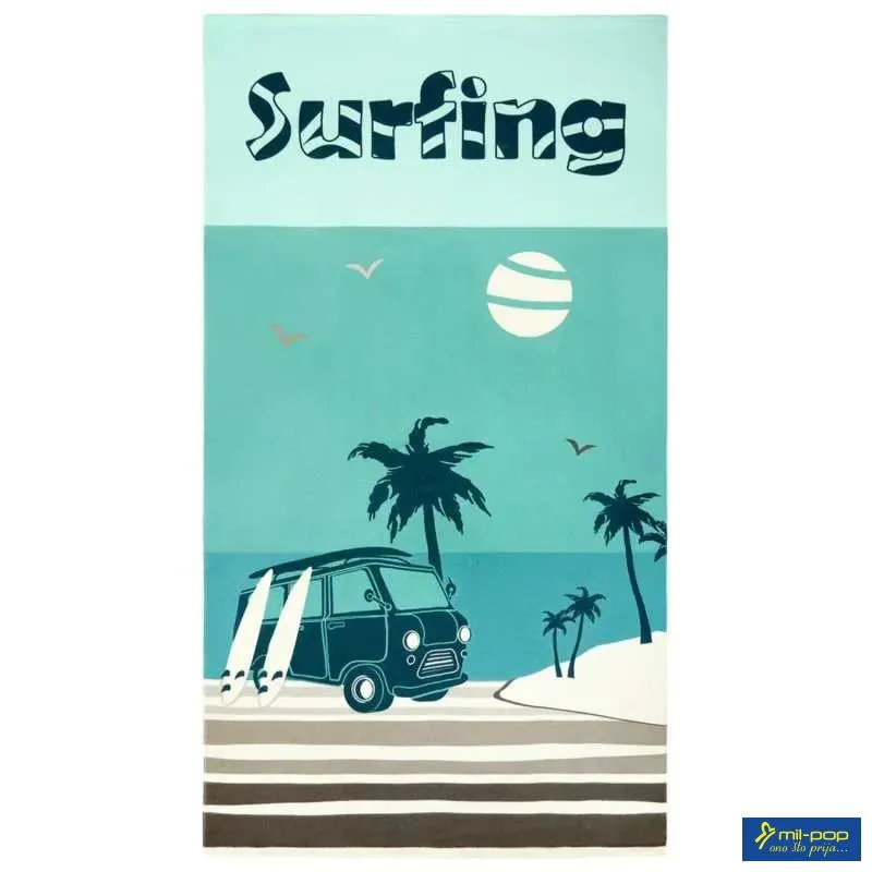 LA PLAGE PEŠKIR ZA PLAŽU SURFANGO 90X170